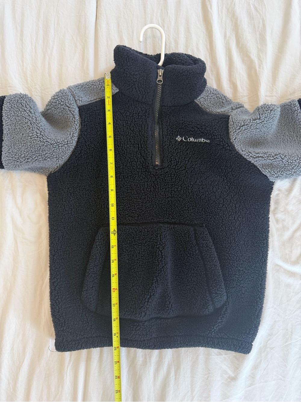 Columbia Black & Gray Sherpa Half-Zip Hoodie for Kids